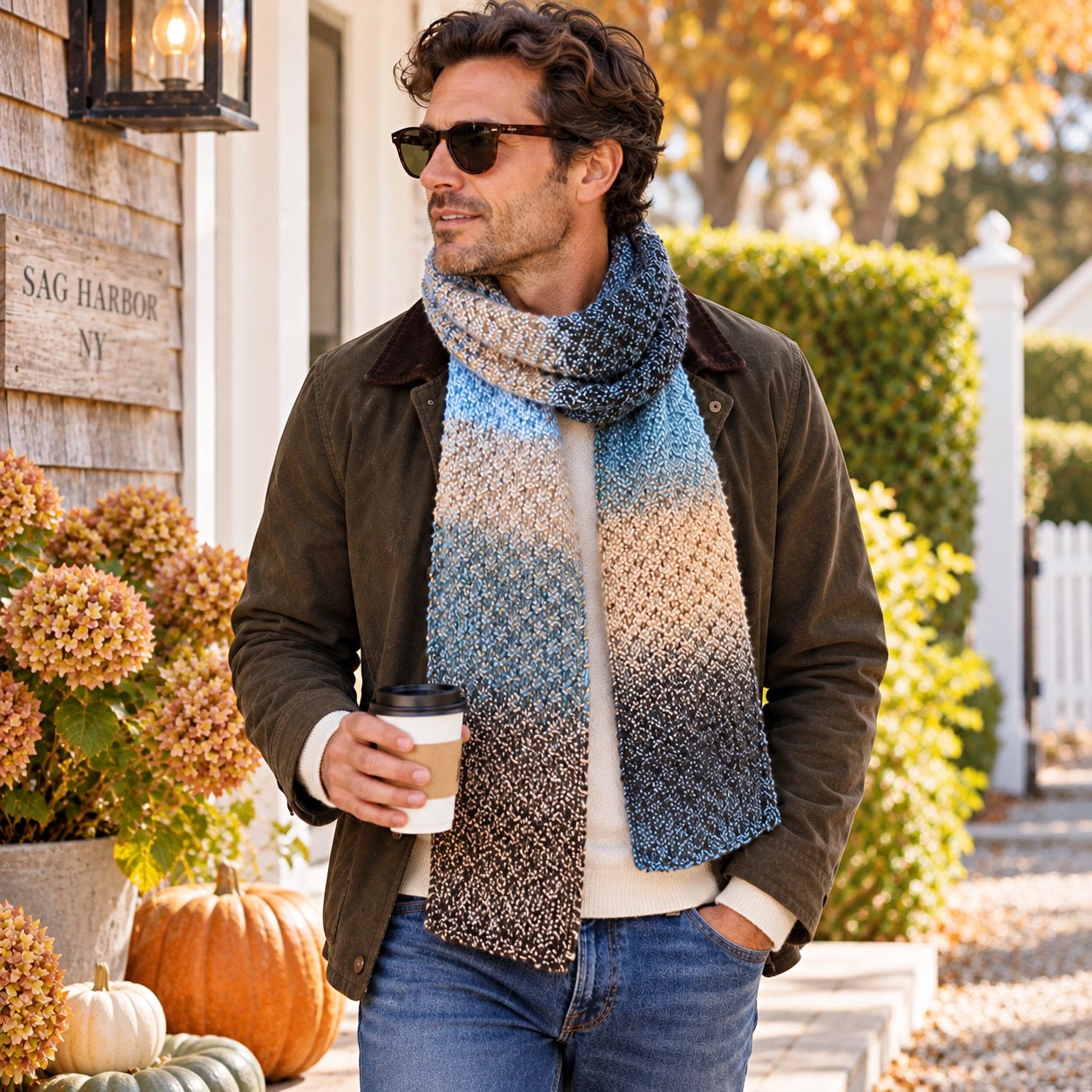Beginner Men’s Scarf Knitting Pattern