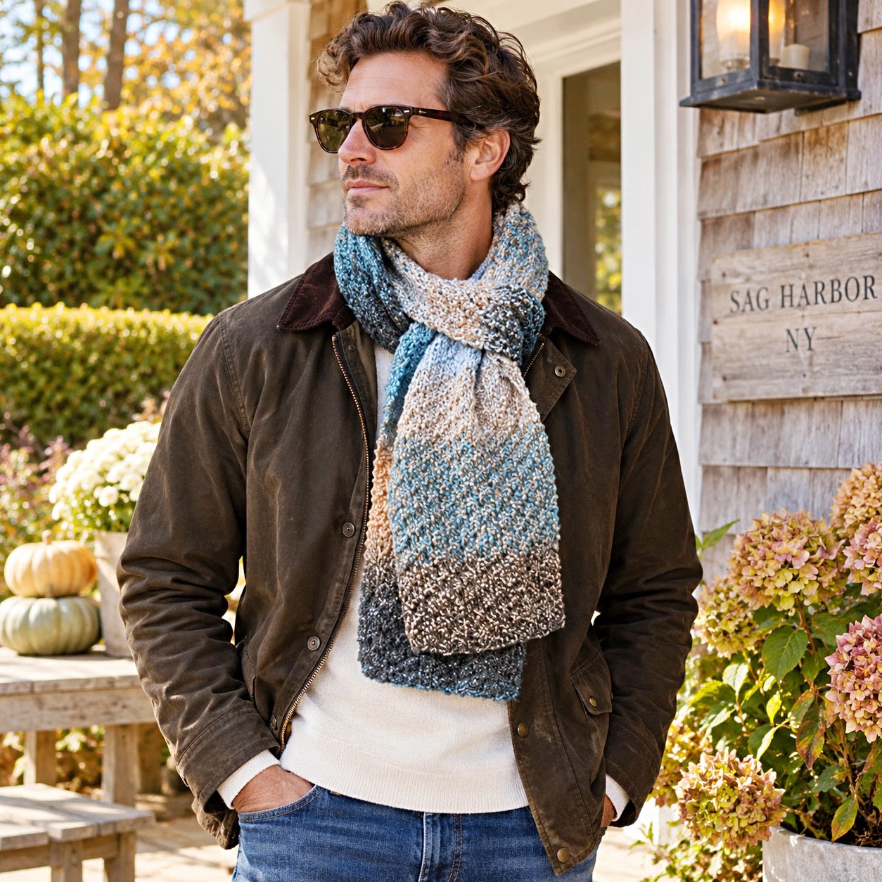 Beginner Men’s Scarf Knitting Pattern