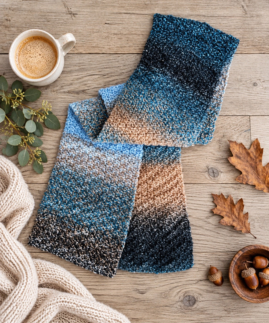 Beginner Men’s Scarf Knitting Pattern