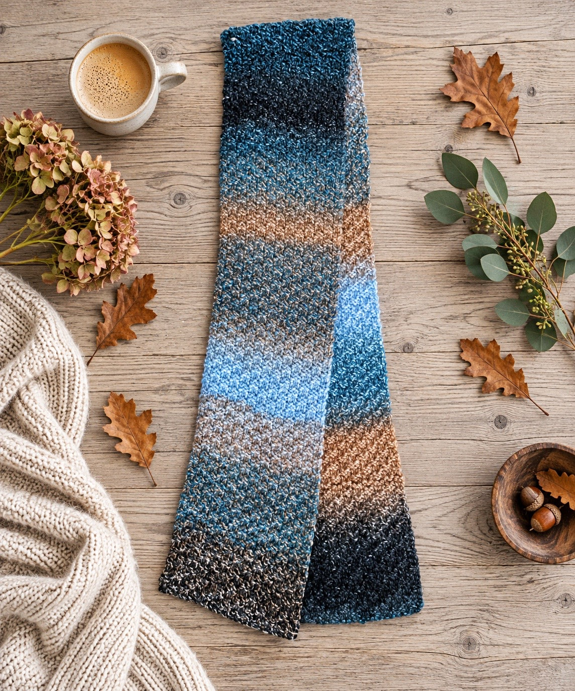 Beginner Men’s Scarf Knitting Pattern