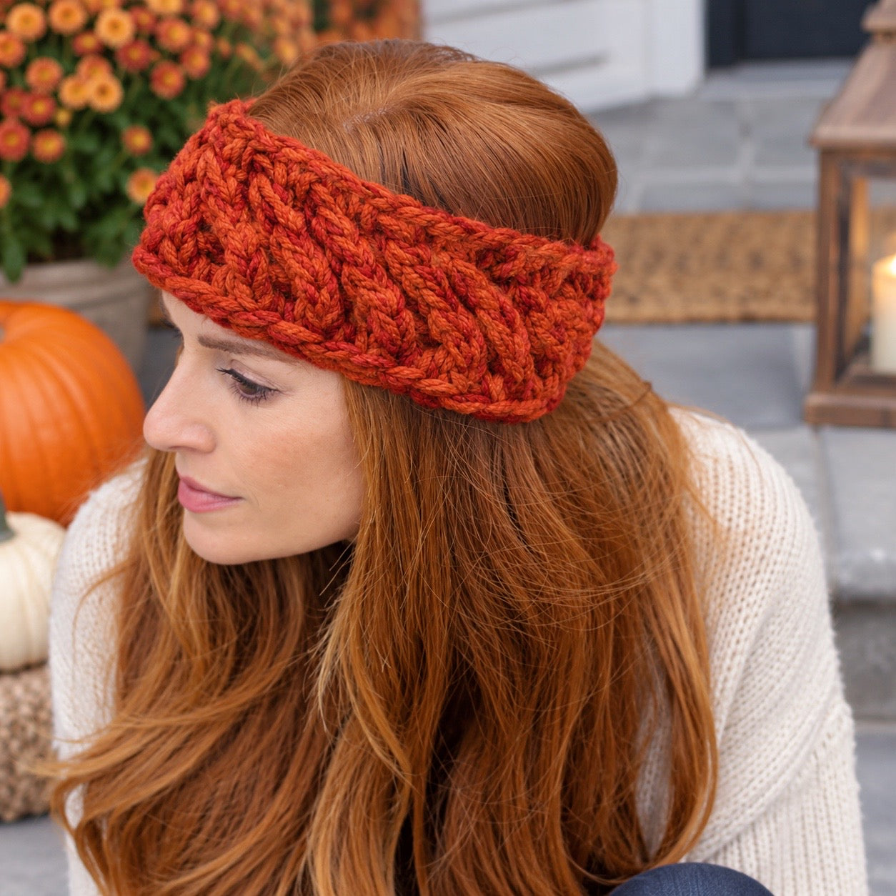 Easy Swirl Headband Knitting Pattern