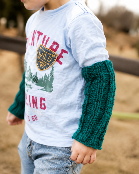 Kids Arm Warmers Knitting Pattern