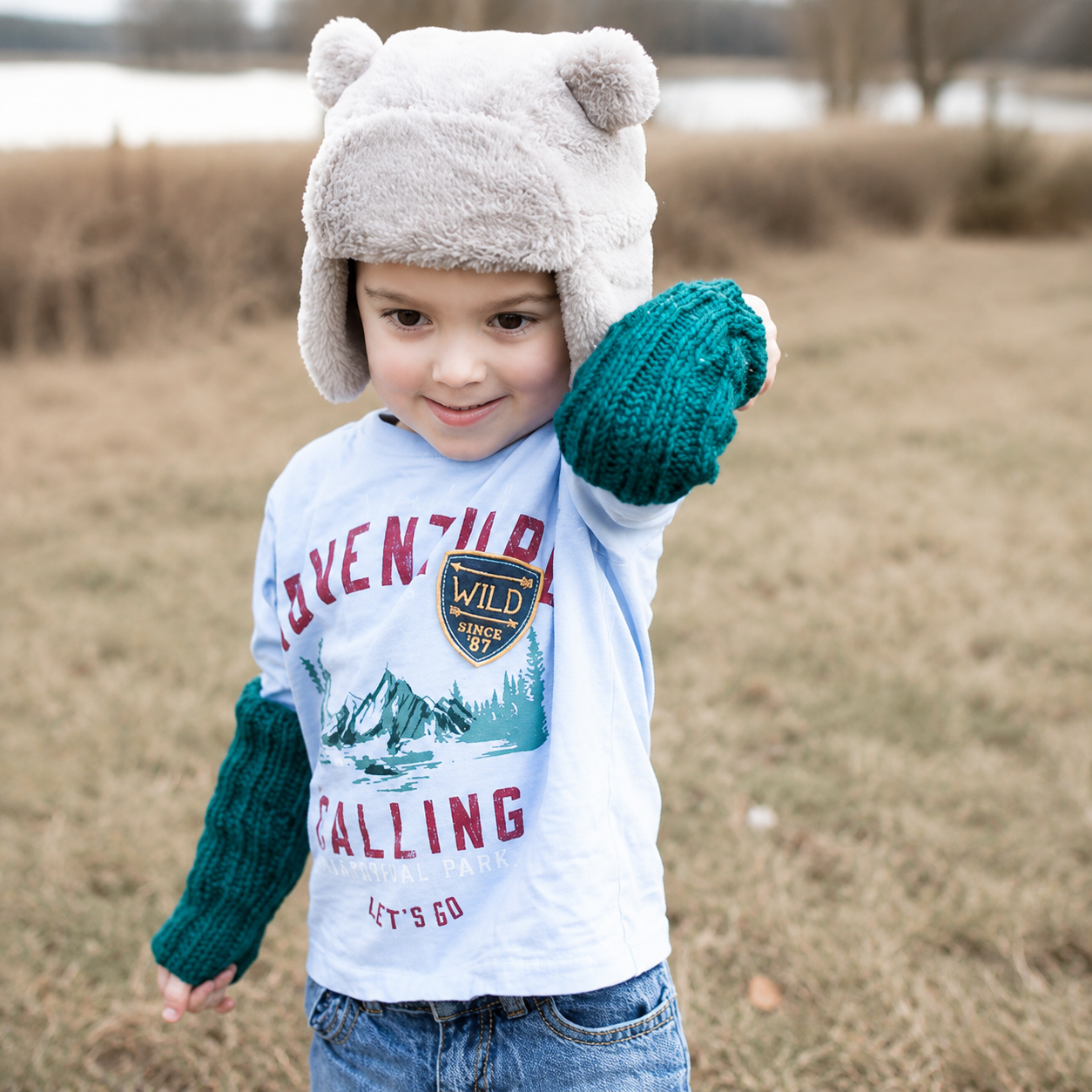 Kids Arm Warmers Knitting Pattern