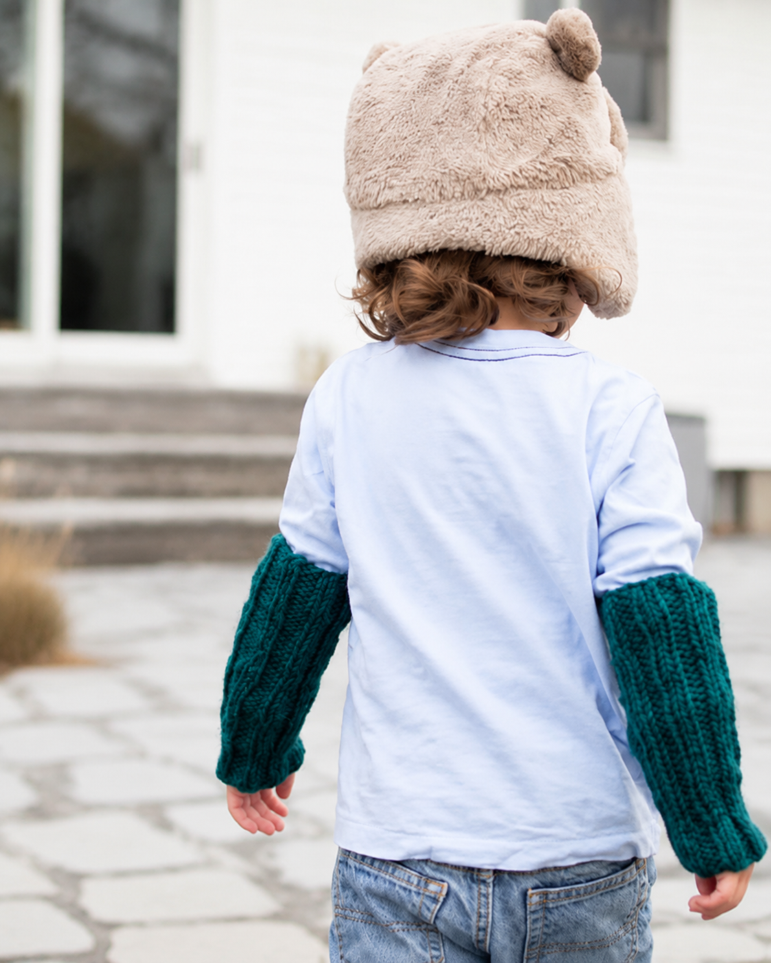 Kids Arm Warmers Knitting Pattern