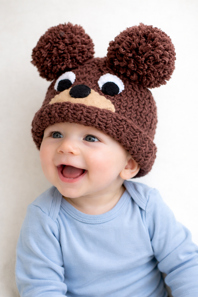 Baby Bear Hat Knitting Pattern