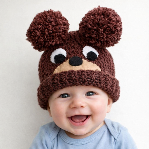 Baby Bear Hat Knitting Pattern
