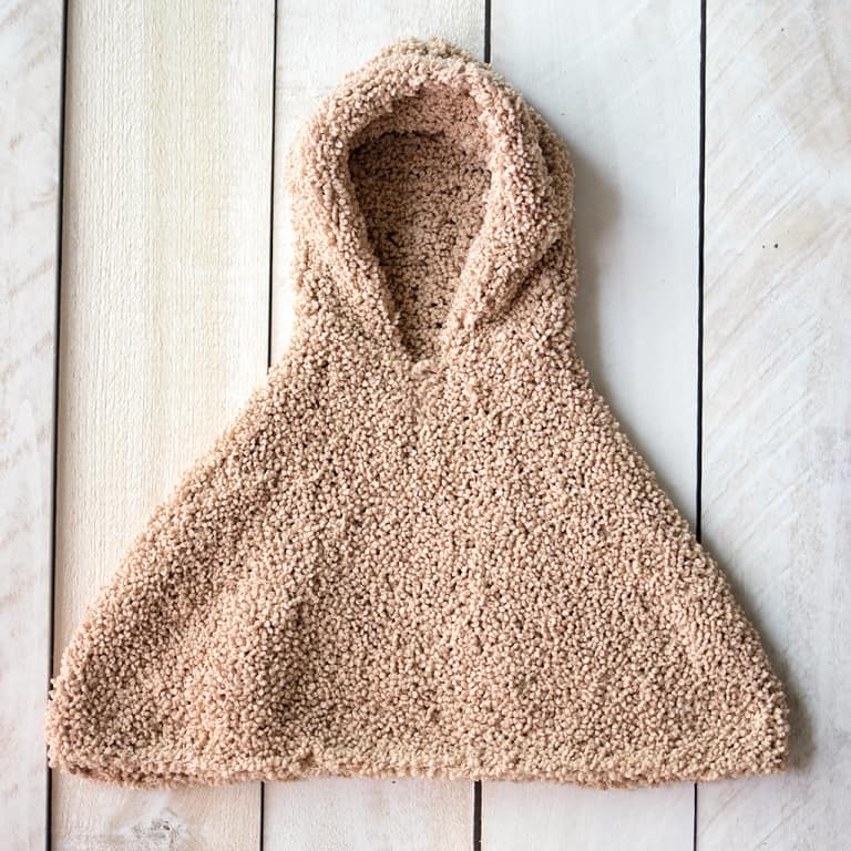Baby Hooded Poncho Knitting Pattern