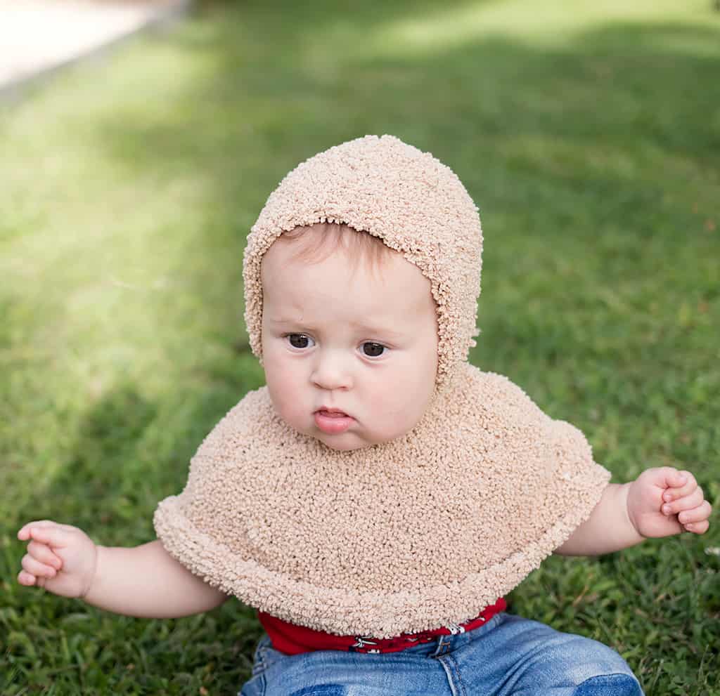 Easy Baby Poncho Knitting Pattern