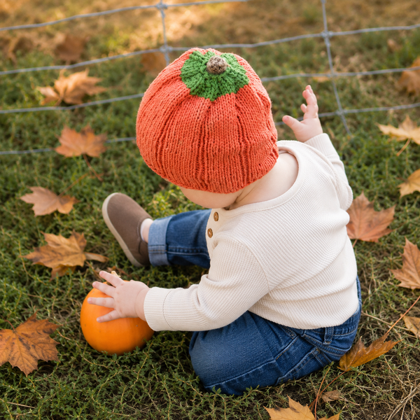 Baby Pumpkin Hat Knitting Pattern