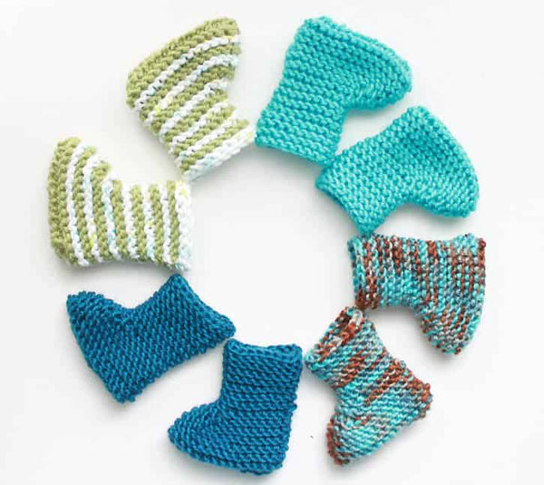 Easy Newborn Baby Booties Knitting Pattern