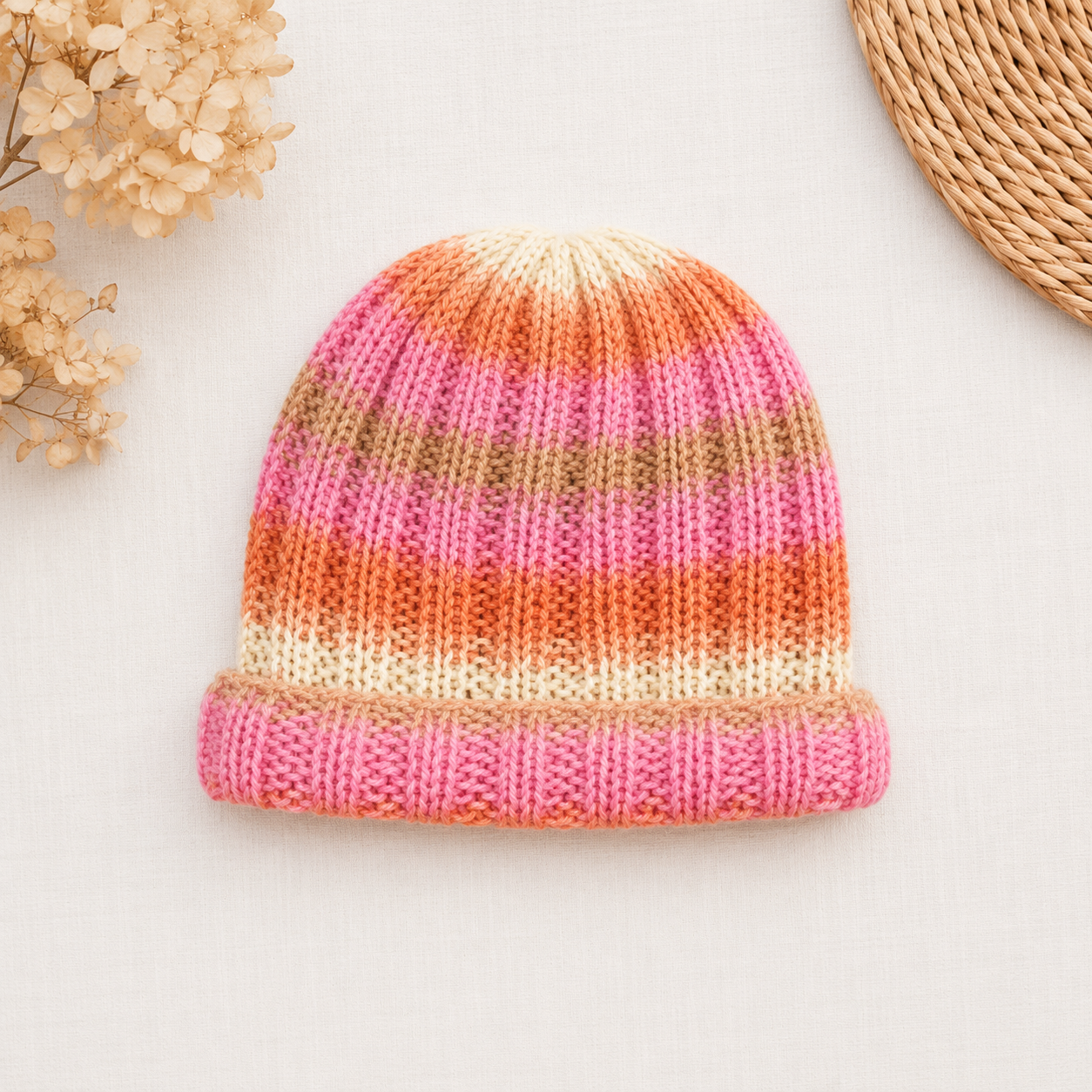 Classic Ribbed Hat Knitting Pattern