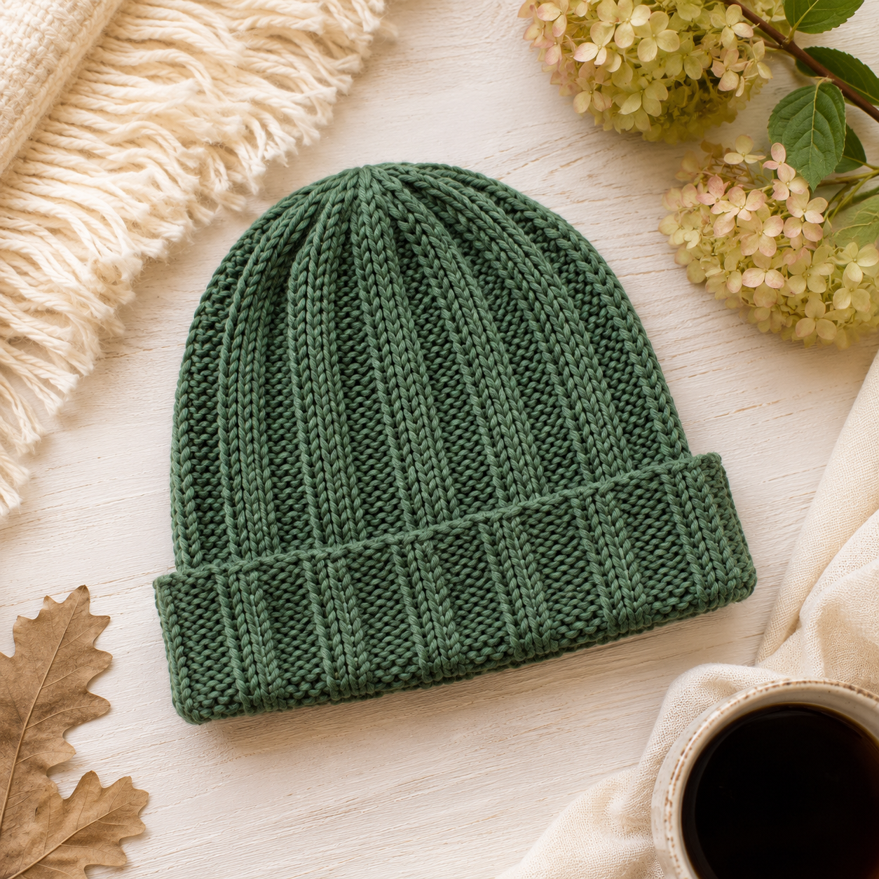 Basic Ribbed Hat for Women