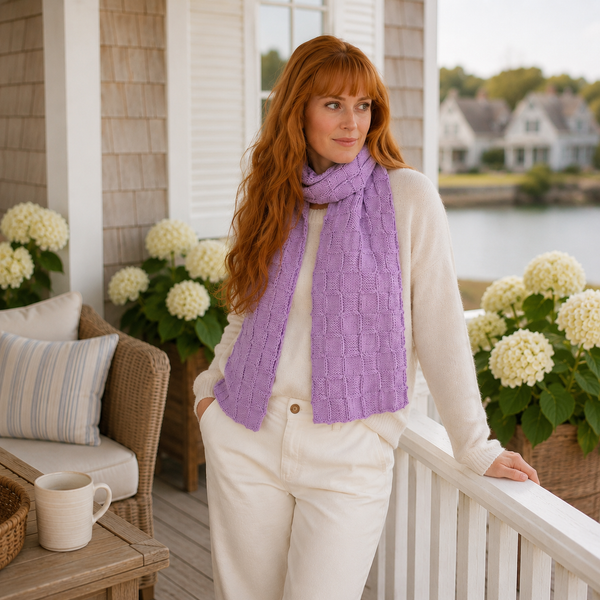 Easy Basketweave Scarf Knitting Pattern