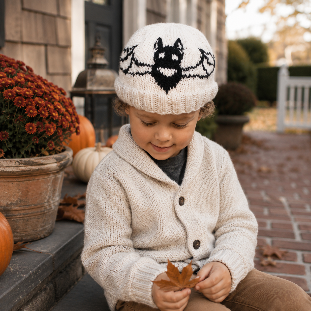 Toddler Bat Hat Knitting Pattern