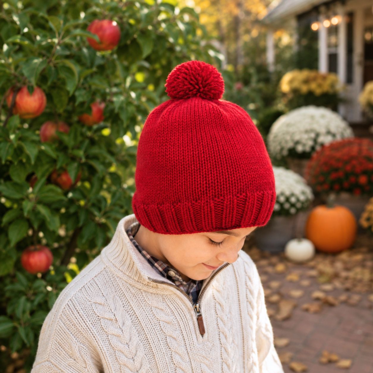 Beginner Kids Hat Knitting Pattern