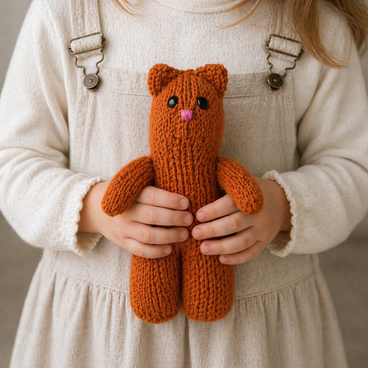 Beginner Flat Knit Cat Knitting Pattern