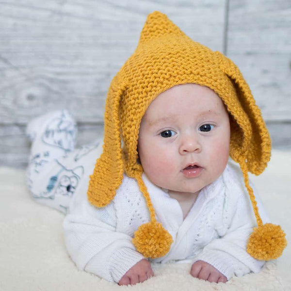 Baby Bunny Bonnet Knitting Pattern