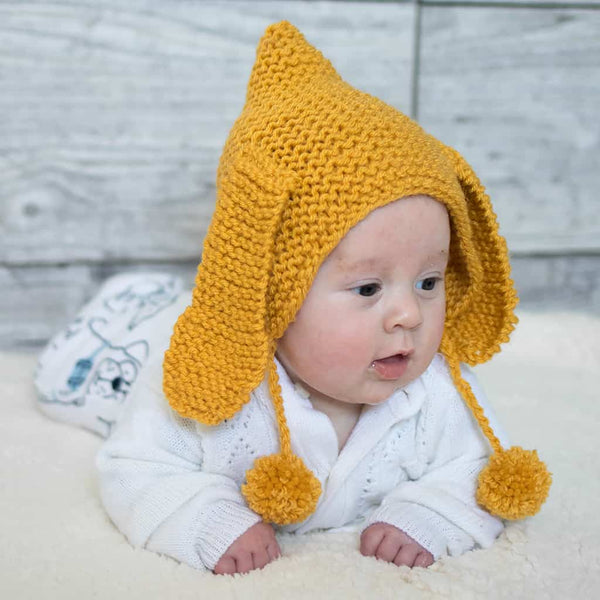 Baby Bunny Bonnet Knitting Pattern