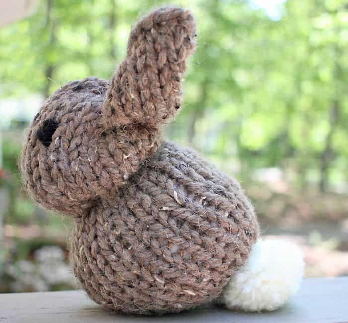 One Square Knit Bunny