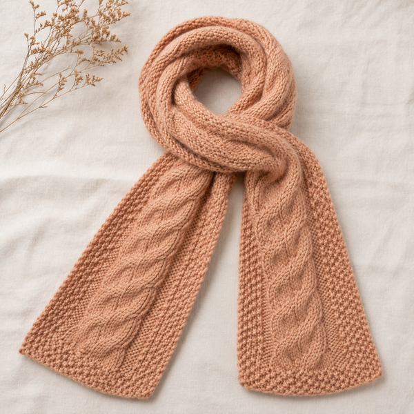 Cable Scarf Knitting Pattern