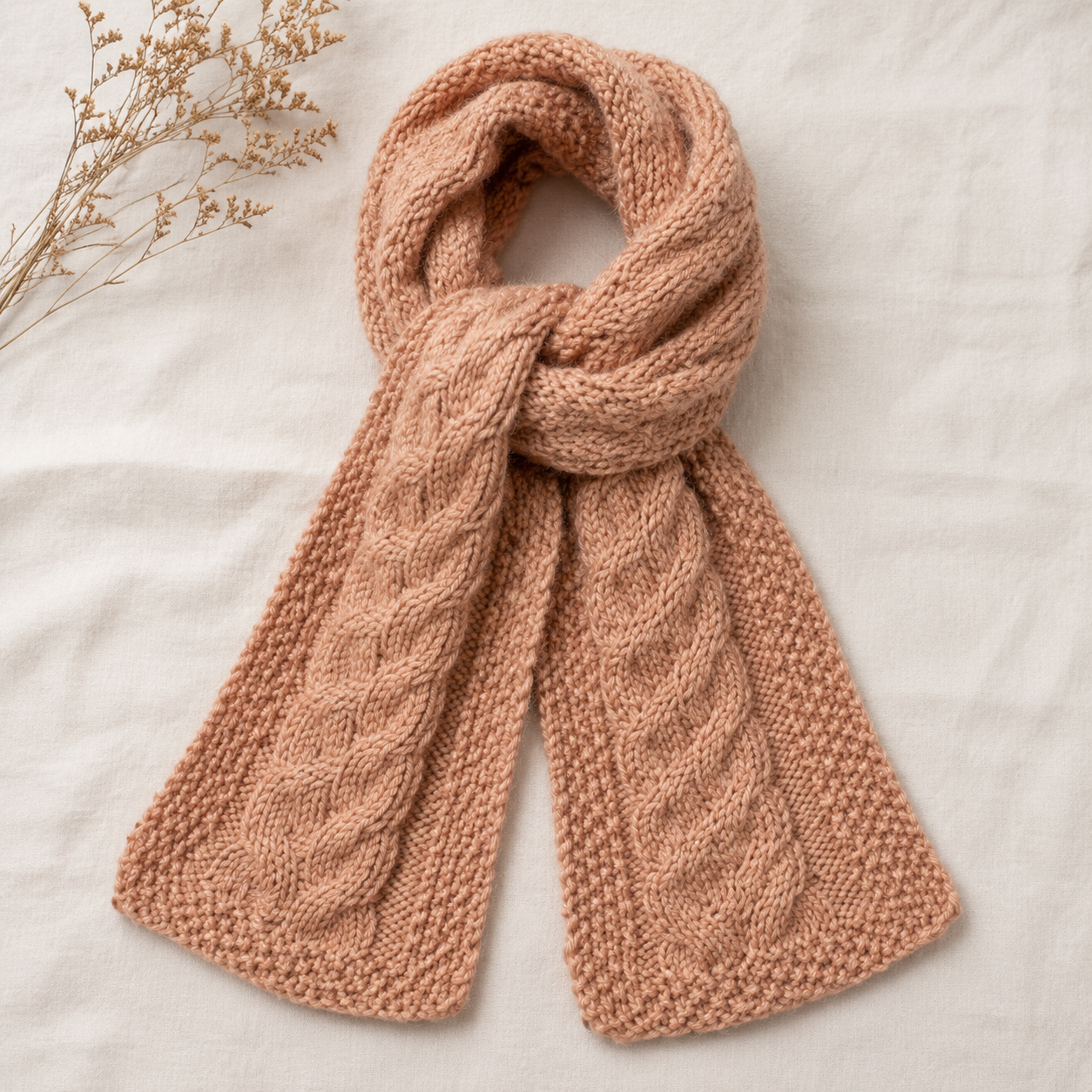 Cable Scarf Knitting Pattern