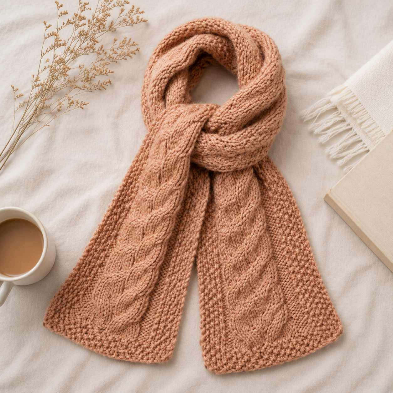 Cable Scarf Knitting Pattern