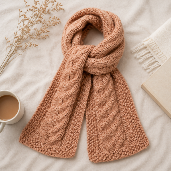 Cable Scarf Knitting Pattern