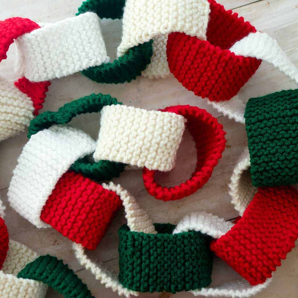 Christmas Chain Garland Knitting Pattern