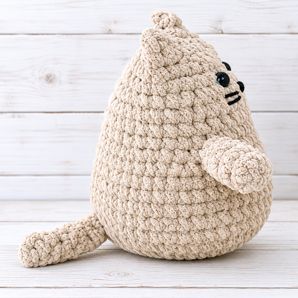 Easy Crochet Chunky Cat Pattern
