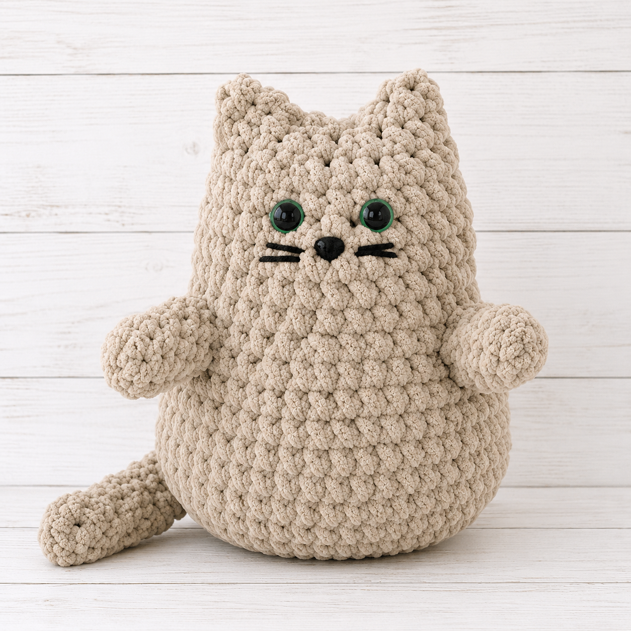 Easy Crochet Chunky Cat Pattern