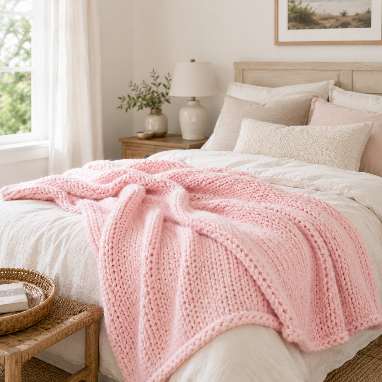 Chunky Throw Knitting Pattern