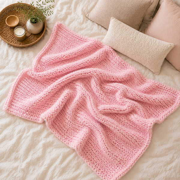 Chunky Throw Knitting Pattern