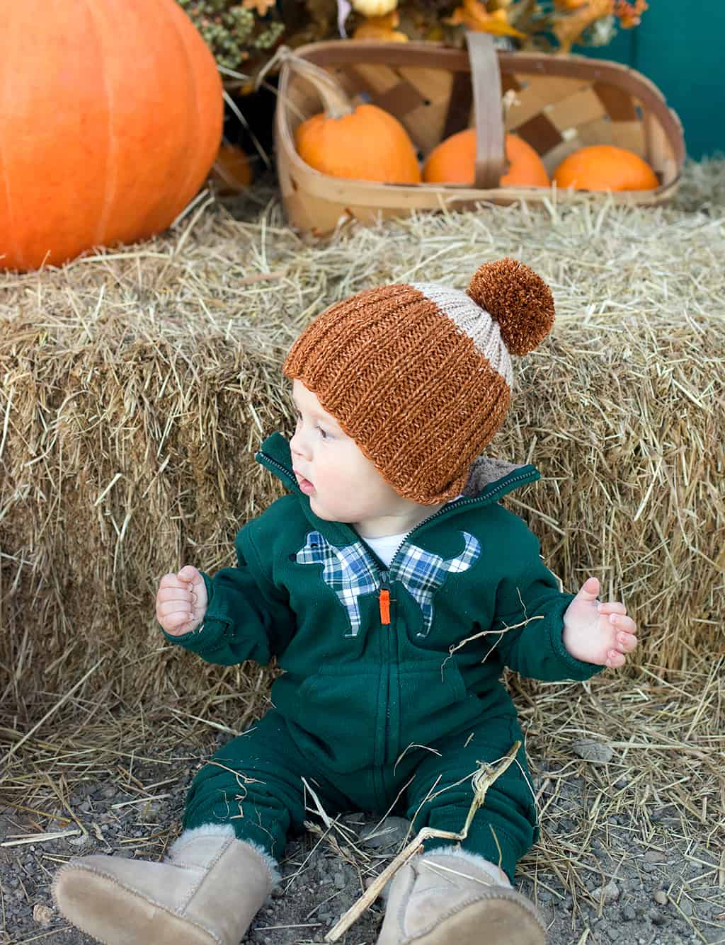Easy Colorblock Hat Knitting Pattern for Babies, Toddlers & Kids