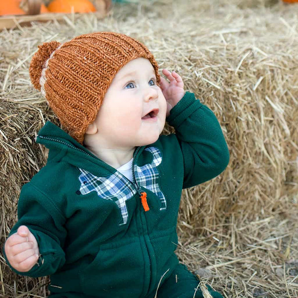 Easy Colorblock Hat Knitting Pattern for Babies, Toddlers & Kids
