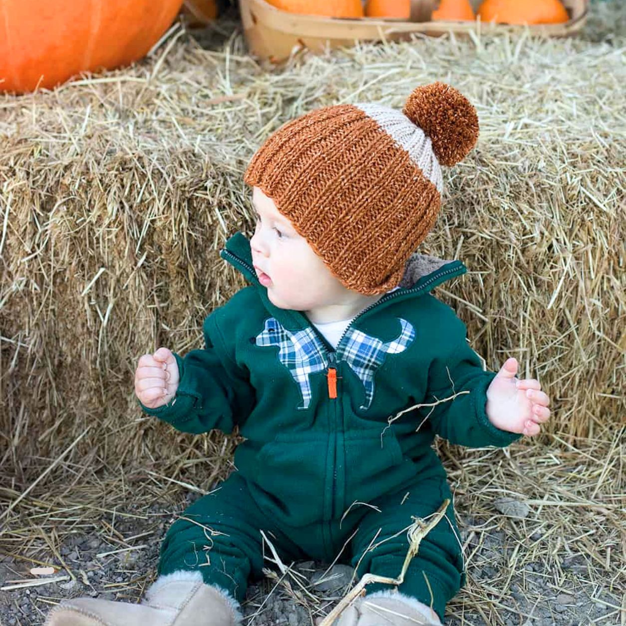 Easy Colorblock Hat Knitting Pattern for Babies, Toddlers & Kids