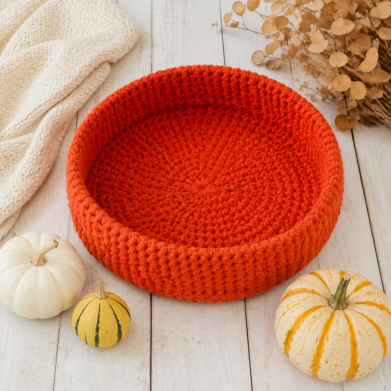 Easy Cat Bed Crochet Pattern