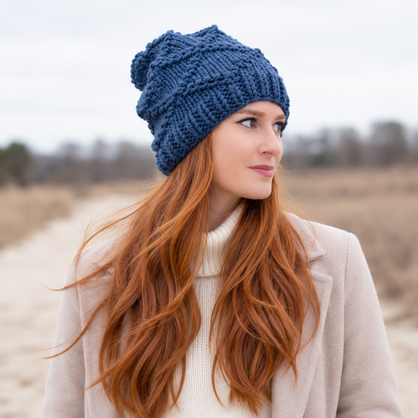 Diamond Knit Hat Pattern