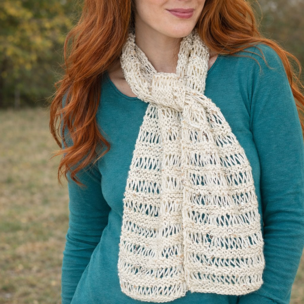Drop Stitch Scarf Knitting Pattern