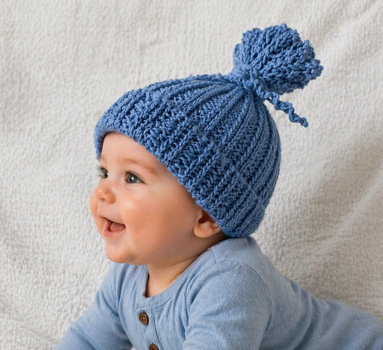 Easiest Baby Hat Knitting Pattern