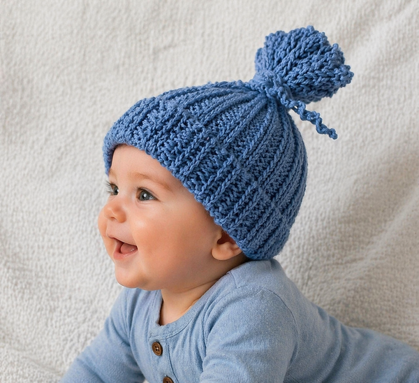 Easiest Baby Hat Knitting Pattern