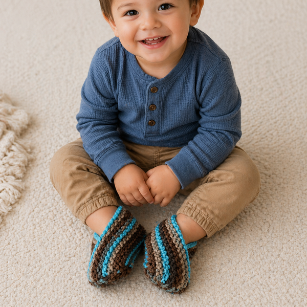 Easiest Toddler Slippers Knitting Pattern