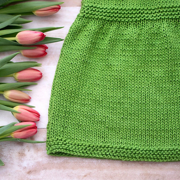 Easy Cotton Baby Dress Knitting Pattern