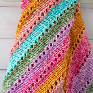 Easy Diagonal Knit Baby Blanket – Gina Michele Knitting