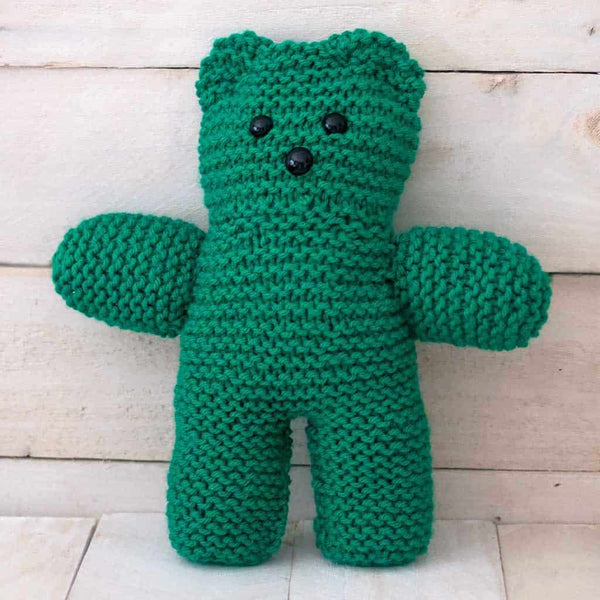 Easy Flat Knit Plush Bear