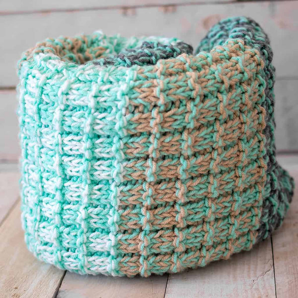 Easy Waffle Knit Throw Pattern