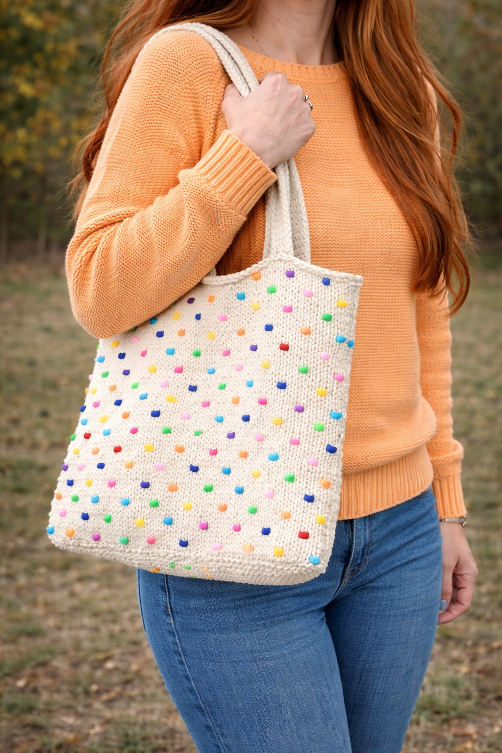Easy Beaded Tote Knitting Pattern