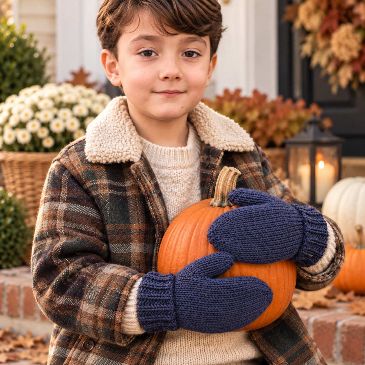 Easy Kid Mittens Knitting Pattern