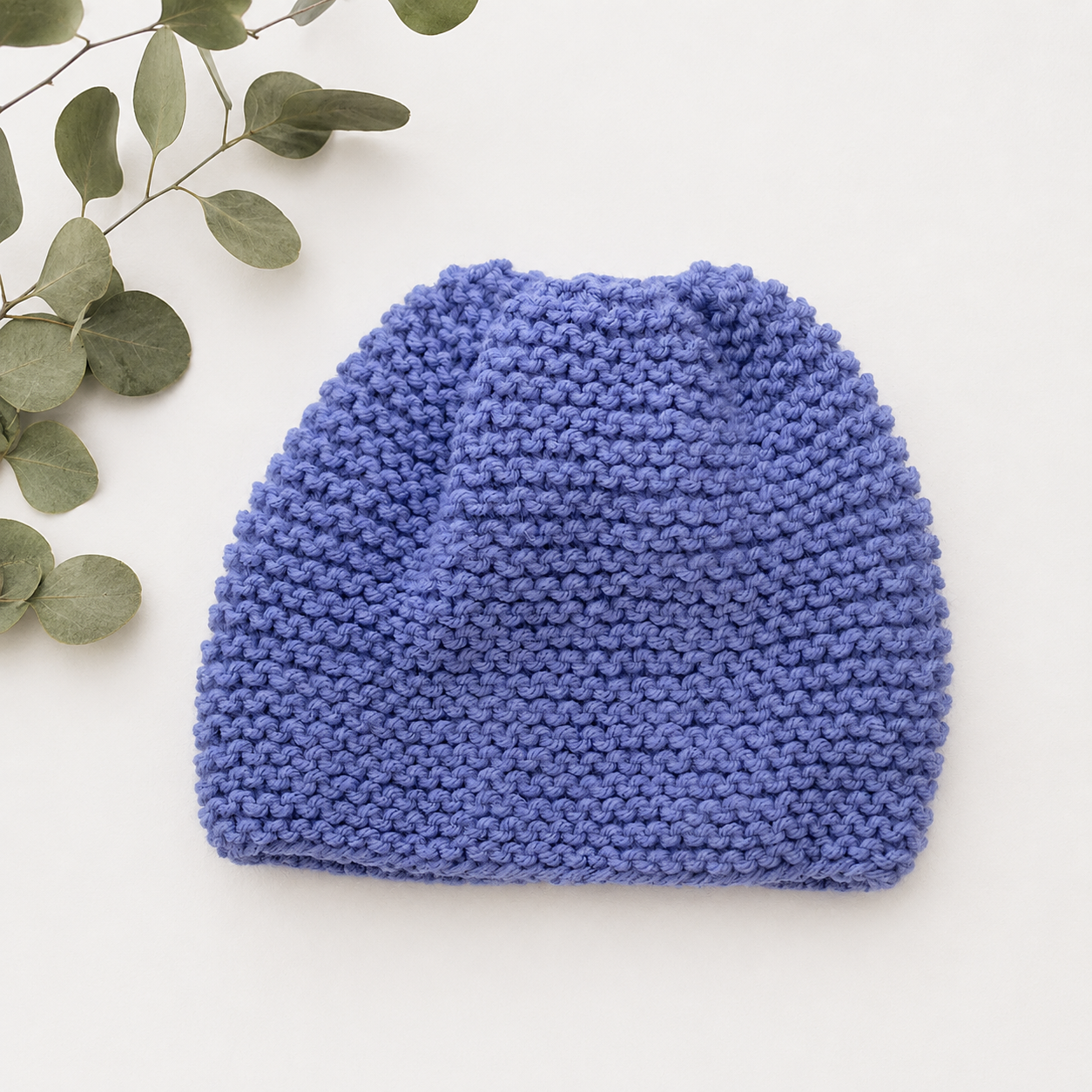 Easy Garter Stitch Baby Hat Knitting Pattern