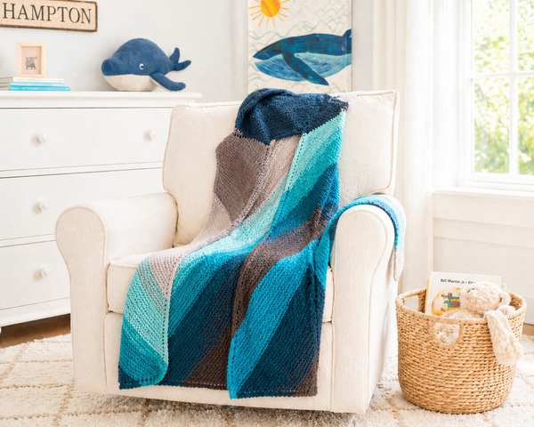 Easy Hooded Baby Blanket Knitting Pattern