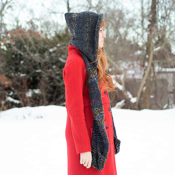 Easy Hooded Super Bulky Scarf